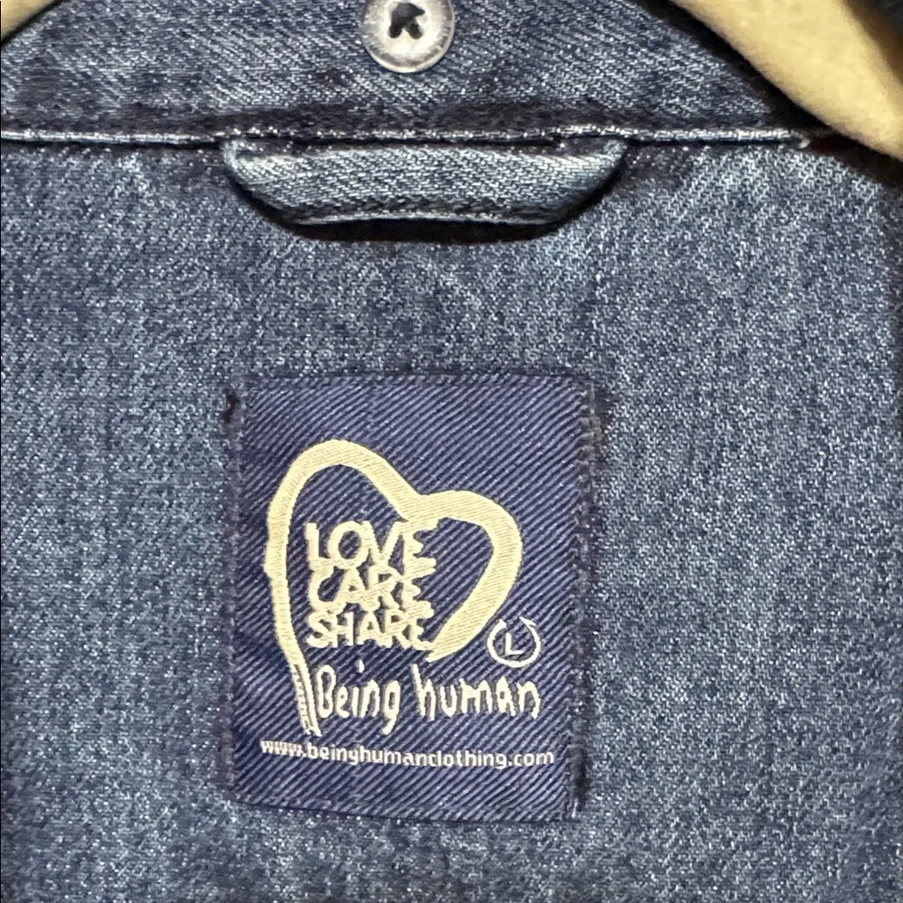 Men's Classic Blue Denim Jacket Graphics
